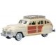 1942 Chrysler Town and Country Station Wagon - Assembled -- Catalina Tan, Brown, HO, Oxford Diecast 87CB42003
