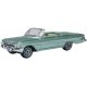 1961 Chevy Impala Convertible - Assembled -- Top Down (Arbor Green), HO, Oxford Diecast 87CI61007