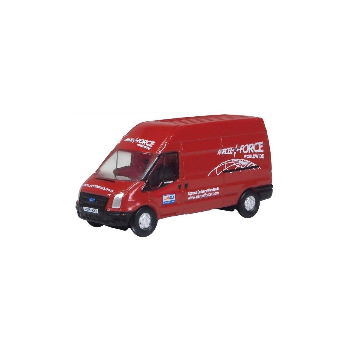 Ford Transit Cargo Van with Short Wheelbase, Low Roof - Assembled -- National Grid (white, blue, , N, Oxford Diecast NFT034