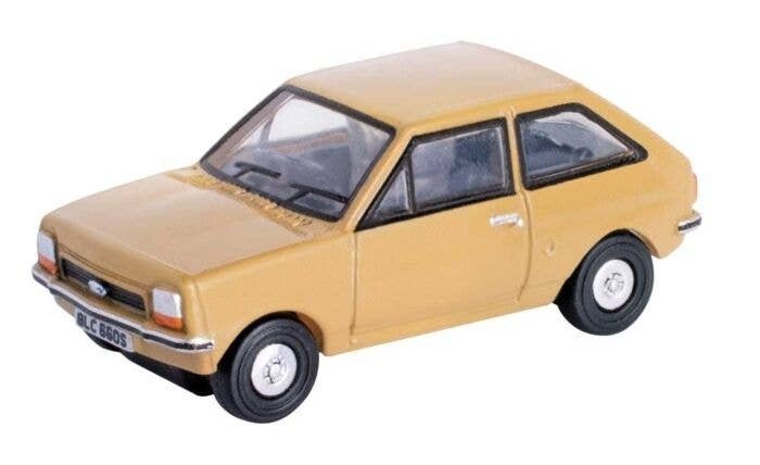 1976 Ford Fiesta Mk I - Assembled -- Nevada Beige, N, Oxford Diecast NFF002