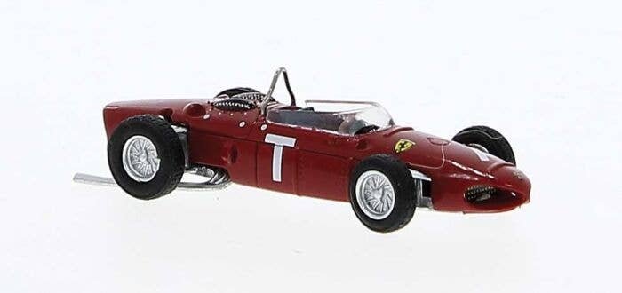 1961 Ferrari F 156 - Assembled -- Speed Test Car T (red, white), HO, Brekina Automodelle 22996
