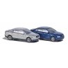 Audi A4 Sedan 2-Pack - Assembled -- 1 Each: Metallic Silver & Metallic Blue, N, Busch Gmbh & Co Kg 8340
