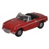 1962 MG MGB - Assembled -- Tartan Red, N, Oxford Diecast NMGB001