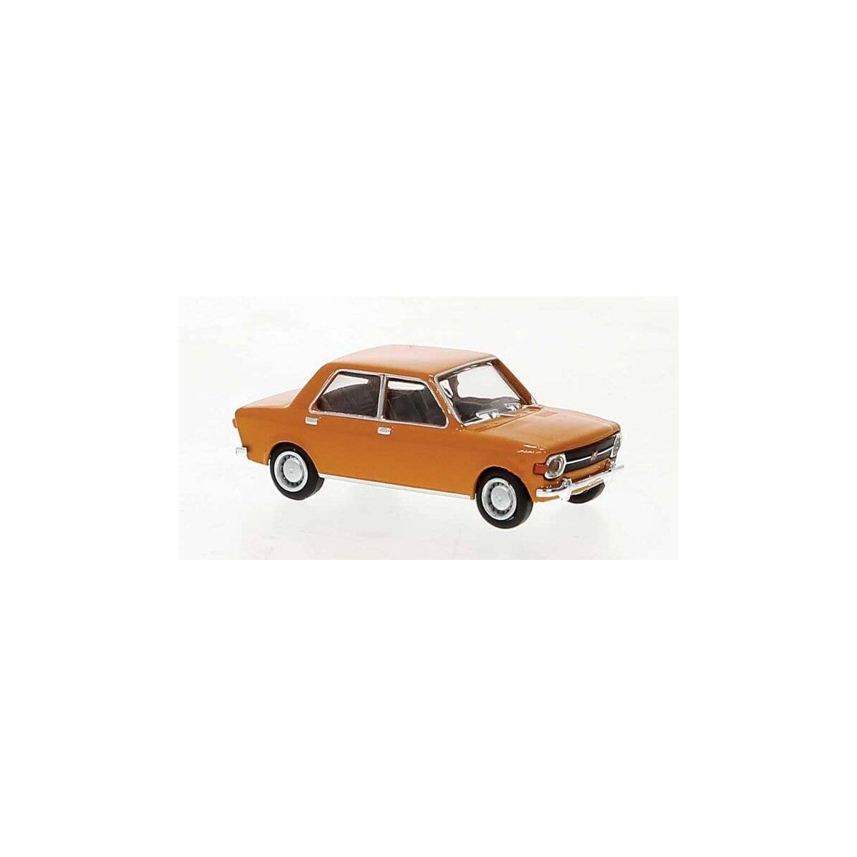 1969 Fiat 128 - Assembled -- Orange, HO, Brekina Automodelle 22540
