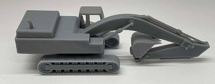 Excavator/Backhoe - 3-D Printed Kit -- Undecorated, O, Phoenix Precision Models 33015