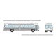 1959-1986 GM New Look/Fishbowl Bus - Deluxe Lighted - Assembled -- Painted, Unlettered (Trans, HO, Rapido Trains Inc 753070