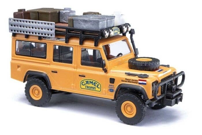 1983 Land Rover Defender SUV - Assembled -- 89 Camel Trophy Netherlands Team (yellow), HO, Busch Gmbh & Co Kg 50329