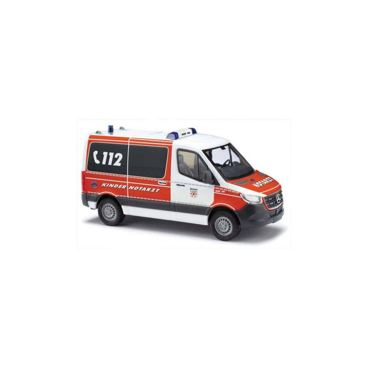 2018 Mercedes-Benz Sprinter SWB High-Roof Ambulance - Assembled -- Kinder NEF Rettungsdienst , HO, Busch Gmbh & Co Kg 53465