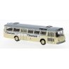 1962 Bussing Senator Bus - Assembled -- Frankfort, Germany (yellow, gray, white, Tisserand A, HO, Brekina Automodelle 59371