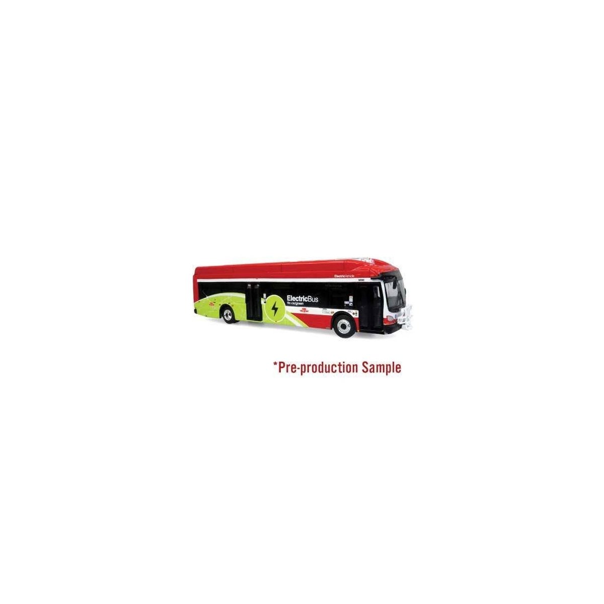 New Flyer Xcelsior Charge Electric Transit Bus - Assembled -- Toronto Transit Commission TTC (r, HO, Iconic Replicas 870579