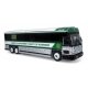 MCI D4000 Coach - Assembled -- Riverside County Sheriff (white, silver, green), HO, Iconic Replicas 870482