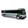 MCI D4000 Coach - Assembled -- Riverside County Sheriff (white, silver, green), HO, Iconic Replicas 870482