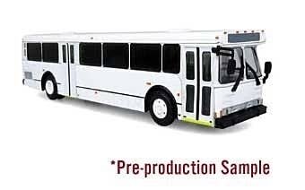 Orion V Transit Bus - Assembled -- Painted, Unlettered (white), HO, Iconic Replicas 870514