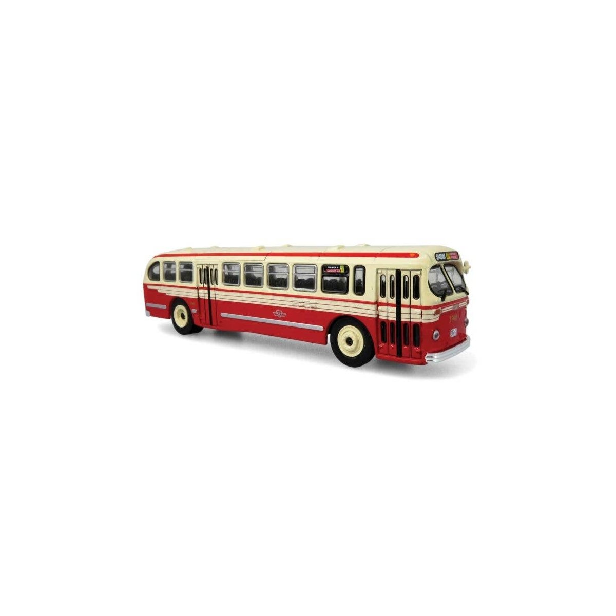 1940s-1950s ACF Brill CD-44 Transit Bus - Assembled -- Toronto Transit Commission (red, cream), HO, Iconic Replicas 870373