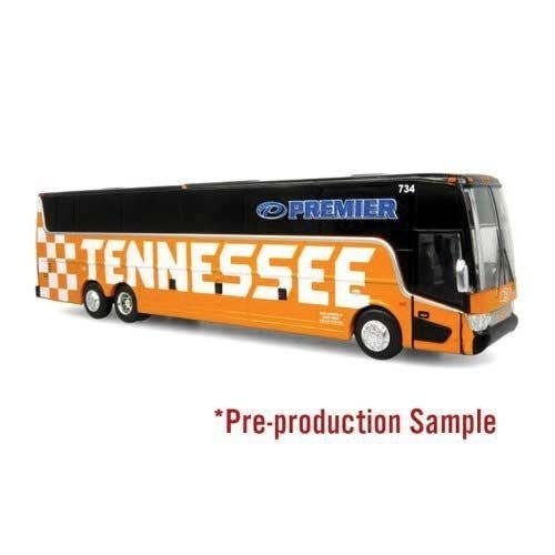 VanHool TX-45 Motorcoach Bus - Assembled -- University of Tennessee (orange, beige, black), HO, Iconic Replicas 870617