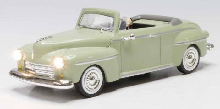 Just Plug(R) Lighted Vehicle -- Cool Convertible (Light Green), O, Woodland Scenics 5974