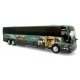 Prevost X345 Motorcoach Bus - Assembled -- Greyhound (Tribute to Heroes Special Scheme, green, , HO, Iconic Replicas 870396