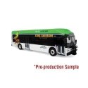 New Flyer Xcelsior Charge FC Bus - Assembled -- AC Transit (white, black, green), HO, Iconic Replicas 870535