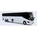 Provost H3-45 Motorcoach Bus - Assembled -- Painted, Unlettered (silver, white), HO, Iconic Replicas 870447