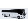 Provost H3-45 Motorcoach Bus - Assembled -- Painted, Unlettered (silver, white), HO, Iconic Replicas 870447