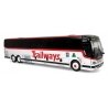 2022 Prevost H3-45 Coach - Assembled -- Adirondack Transit Lines Trailways (white, black, red), HO, Iconic Replicas 870477