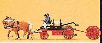 Emergency - Horse-Drawn Fire Equipment -- Hand Pumper, HO, Preiser Kg 30425