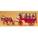 Emergency - Horse-Drawn Fire Equipment -- `Flying Squad` Personnel Wagon, HO, Preiser Kg 30427