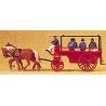 Emergency - Horse-Drawn Fire Equipment -- `Flying Squad` Personnel Wagon, HO, Preiser Kg 30427