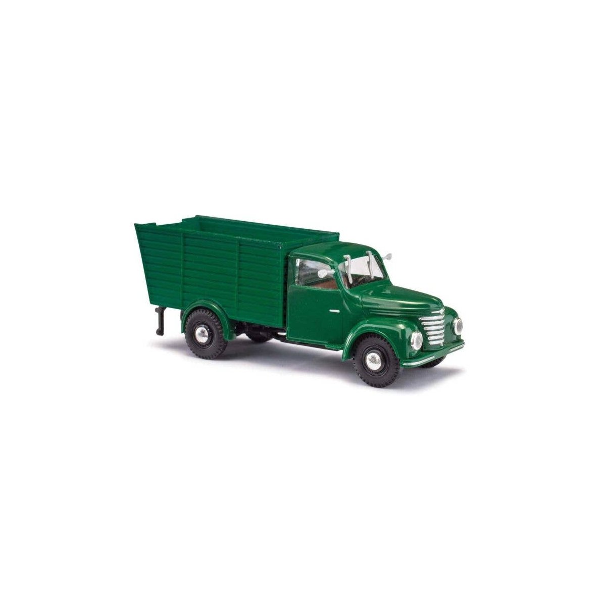 1954 Framo V901-2 Animal Transport Truck - Assembled -- Green, HO, Busch Gmbh & Co Kg 52099