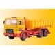 Bolling Skip Loader Truck - Kit -- Yellow, Red, HO, Kibri 14121