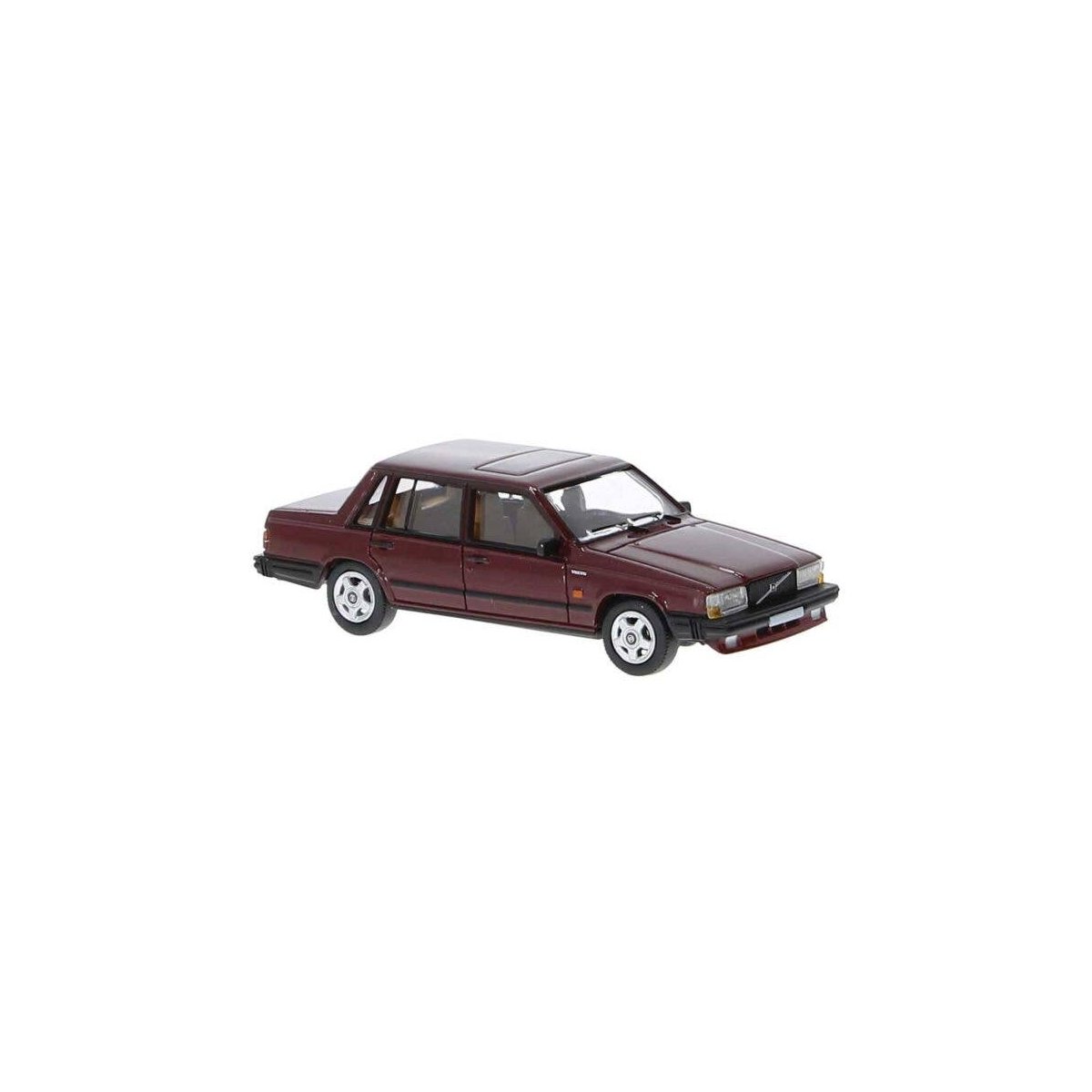 1984 Volvo 740 Sedan - Assembled -- Metallic Red, HO, Brekina Automodelle PCX870663