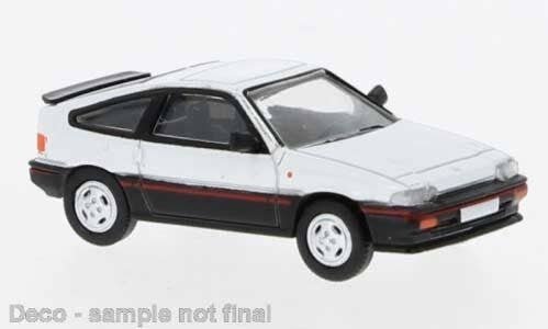 1983 Honda CRX - Assembled -- Black, Metallic Gray, HO, Brekina Automodelle PCX870470