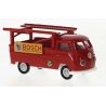 1960-1963 Volkswagen Pritsche T1b Pickup w/Auto Rack - Assembled -- Bosch (red, yellow, Germ, HO, Brekina Automodelle 32866