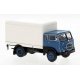 1962 Fiat 642 Rounded Box-Body Delivery Truck - Assembled -- Blue, Gray, HO, Brekina Automodelle 58606