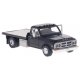 1981 GMC Sierra Grande Flatbed Truck - Assembled -- Black, HO, Brekina Automodelle 19669