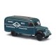 1953 Robur Garant K 30 Cargo Van - Assembled -- Norwegian Bauer Braunschweig (dark blue, blac, HO, Busch Gmbh & Co Kg 51814