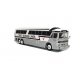MCI MC-7 Challenger Motorcoach Bus - Assembled -- Grey Goose (silver, white, black, red), HO, Iconic Replicas 870335