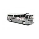 MCI MC-7 Challenger Motorcoach Bus - Assembled -- Grey Goose (silver, white, black, red), HO, Iconic Replicas 870335