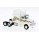 1984 Kenworth T600 Sleeper-Cab Tractor Only - Assembled -- White, Rainbow, HO, Brekina Automodelle 85932