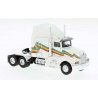 1984 Kenworth T600 Sleeper-Cab Tractor Only - Assembled -- White, Rainbow, HO, Brekina Automodelle 85932