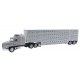 Mack CH 613 - Assembled -- With 48′ Livestock Trailer, HO, Herpa Models 6349