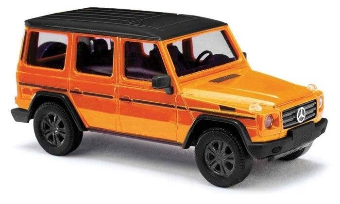 2008 Mercedes-Benz G-Klasse SUV - Assembled -- Orange, Black, HO, Busch Gmbh & Co Kg 51464