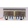 Modern Circus Wagon - Assembled -- Open Side Cage - Krone, HO, Preiser Kg 21019