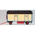 Modern Circus Wagon - Assembled -- Toilets - Krone, HO, Preiser Kg 21025