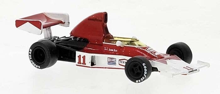 1975 McLaren M23D - Assembled -- James Hunt 11 (red, white), HO, Brekina Automodelle 22950