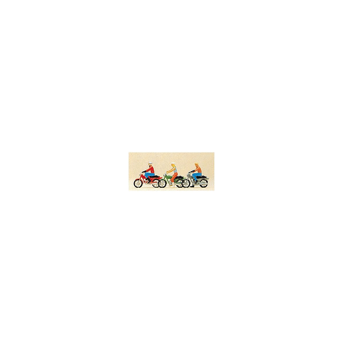 Recreation & Sports -- Motorbikes w/Riders, HO, Preiser Kg 10126