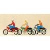 Recreation & Sports -- Motorbikes w/Riders, HO, Preiser Kg 10126