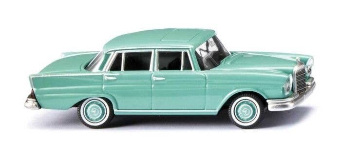 1959 Mercedes-Benz 220 S Sedan - Assembled -- Pastel Turquoise, HO, Wiking 82410