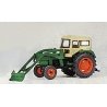 Farm Machinery Deutz Tractor D6206 Kit -- With Enclosed Cab, Snow Plow, HO, Preiser Kg 17924