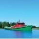 Diesel Tug Boat - Resin Kit -- Unpainted, N, Sylvan Scale Models N2026